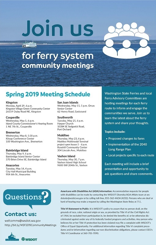 WSF community meetings 2019