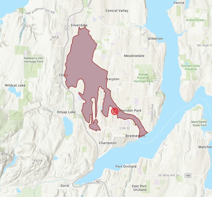 Nocontact advisory issued for Dyes Inlet due to sewage spill