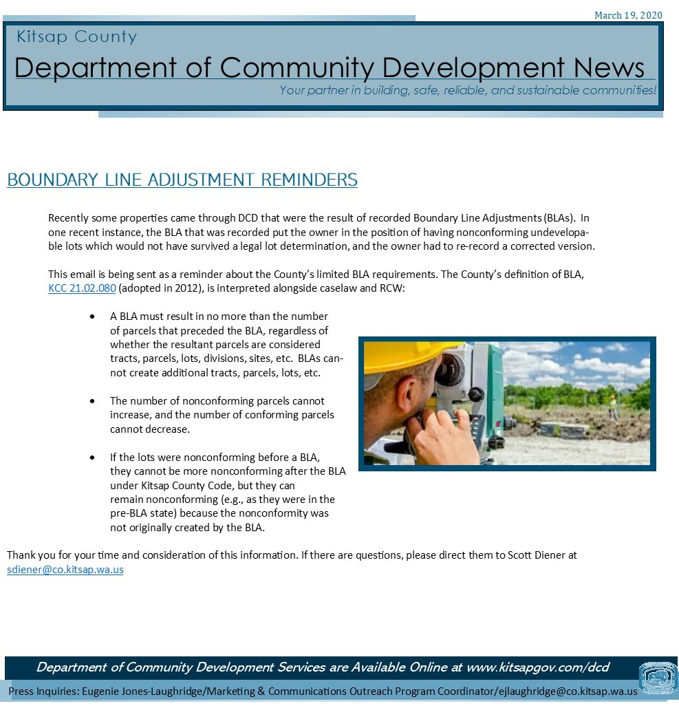 Boundary Line Adjustments