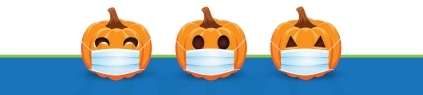 masked pumpkins