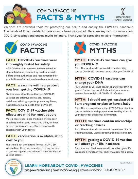 vaccine facts and myths