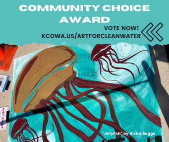 Jellyfish painted around a storm drain