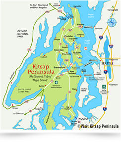 Visit Kitsap map