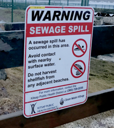 sewage sign