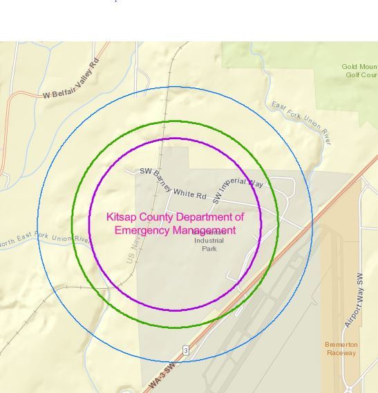 Target area for FCC test