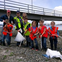 Past volunteer clean up Sinclair Inlet