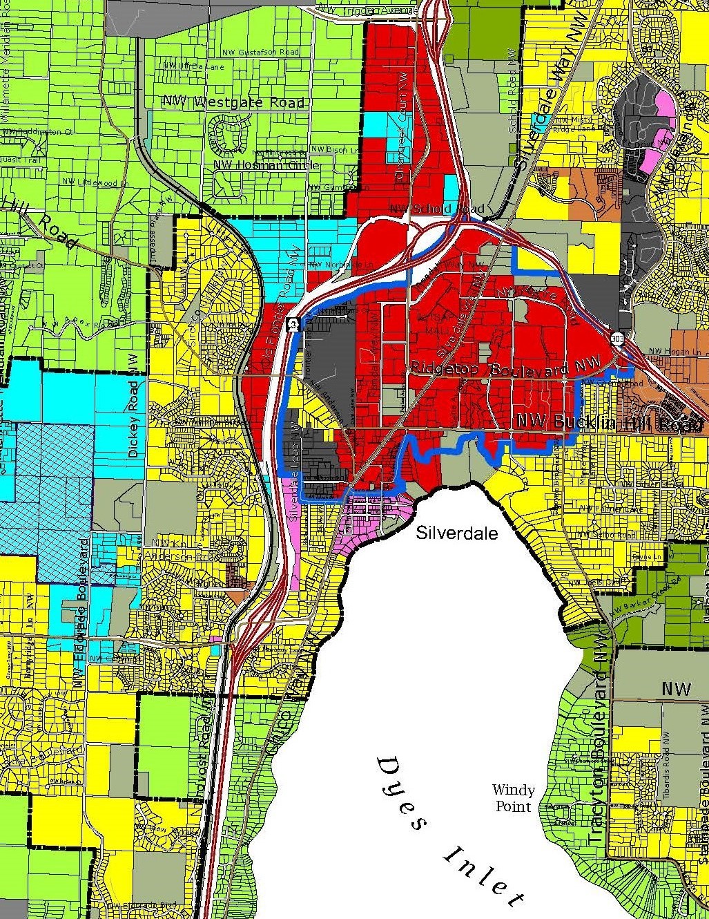 Silverdale uga map