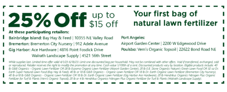 Natural Yard Care - 25% off coupon 