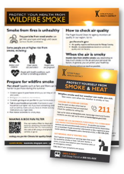 smoke fact sheet and postcard