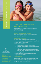 dont let swimming make you sick brochure