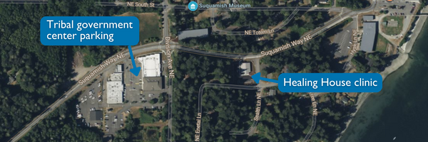 suquamish clinic parking map