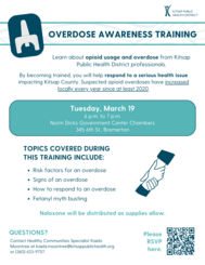 overdose training flyer