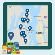 Food banks in Kitsap Map