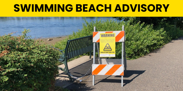 updated swimming beach advisory header