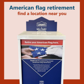 American flag retirement find a location near you