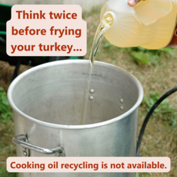 Think twice before frying your turkey.