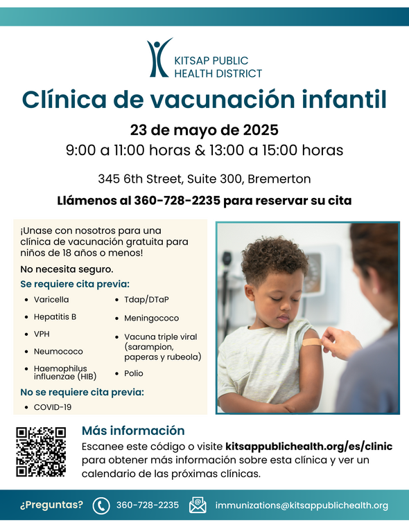 vaccine clinic poster-spanish