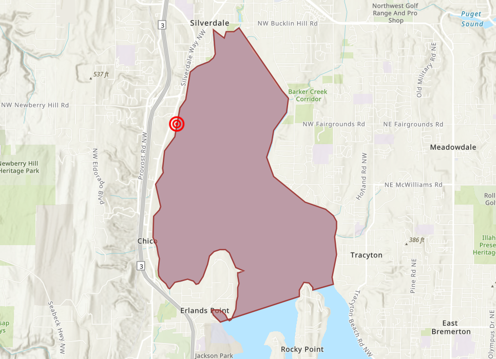 Sewage Spill Map 11-3-2025