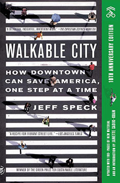 book cover for walkable city jeff speck
