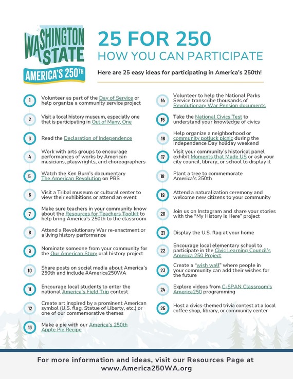 25 simple things to get involved