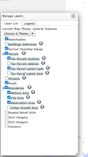 legend parcel search