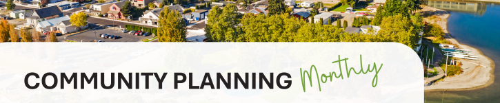 Image of Silverdale from the waterfront park and the newsletter header