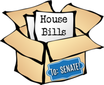 box with bills