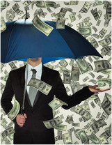 man money umbrella