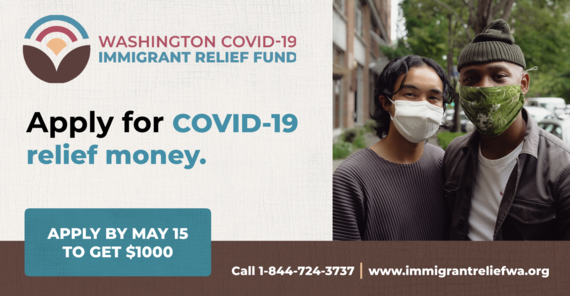 Immigrant Relief Fund Awareness post