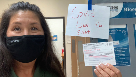 Rep. Lekanoff got her second COVID-19 vaccine shot