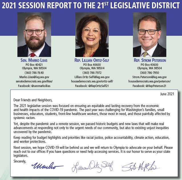 21st ld session report cover