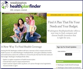 Healthplanfinder Website