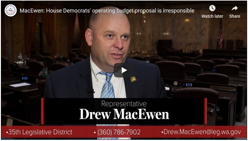 Rep. MacEwen video update
