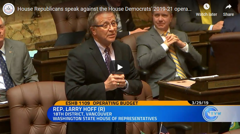 House Republicans push back against House Democrats' 2019-21 operating budget proposal