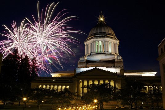 Fireworks over Capitol