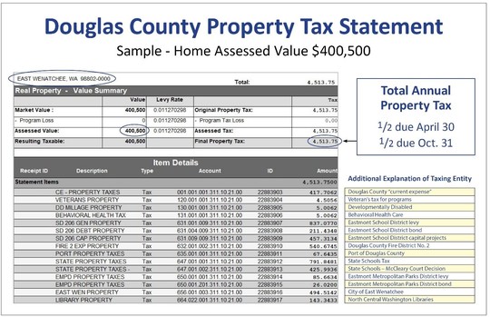 Douglas County property tax statement