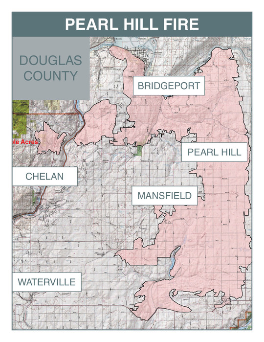 Pearl Hill wildfire map