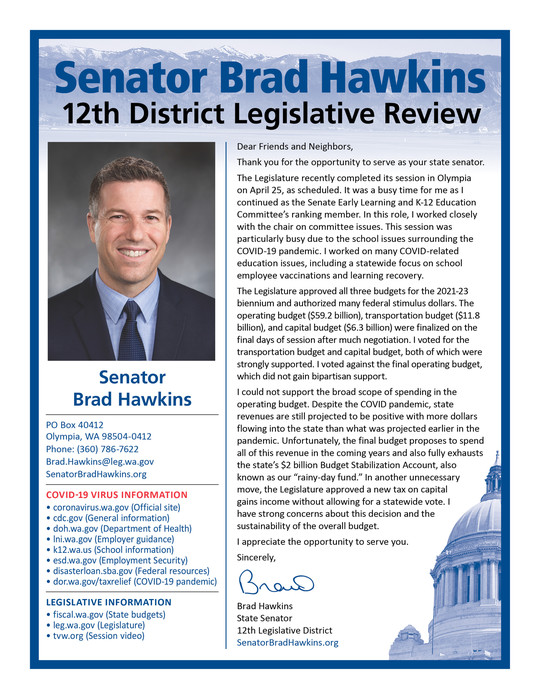 Hawkins 2021 session review newsletter