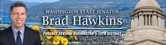 Hawkins e-news banner overlooking Wenatchee