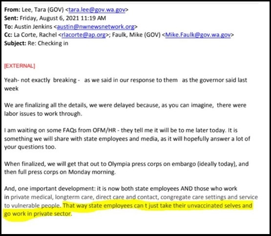 email vaccine mandate