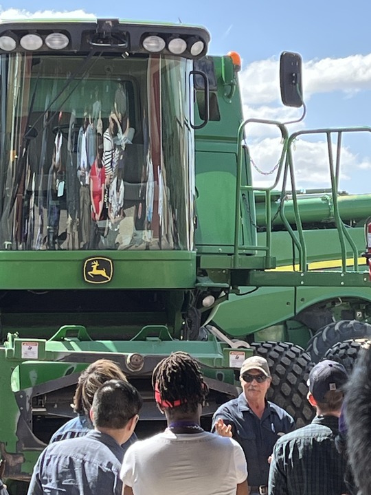 Sen Schoesler with UW faculty in 2025.