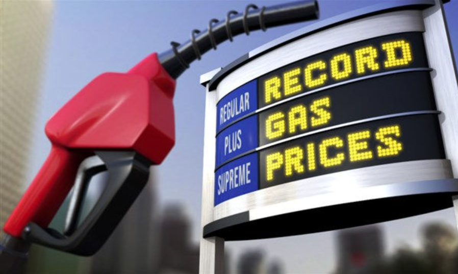 record gas prices