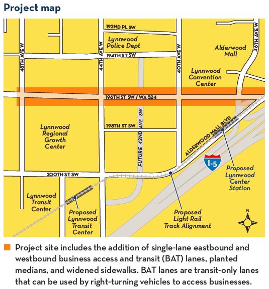 196th ST SW (SR524) Improvement Project Map