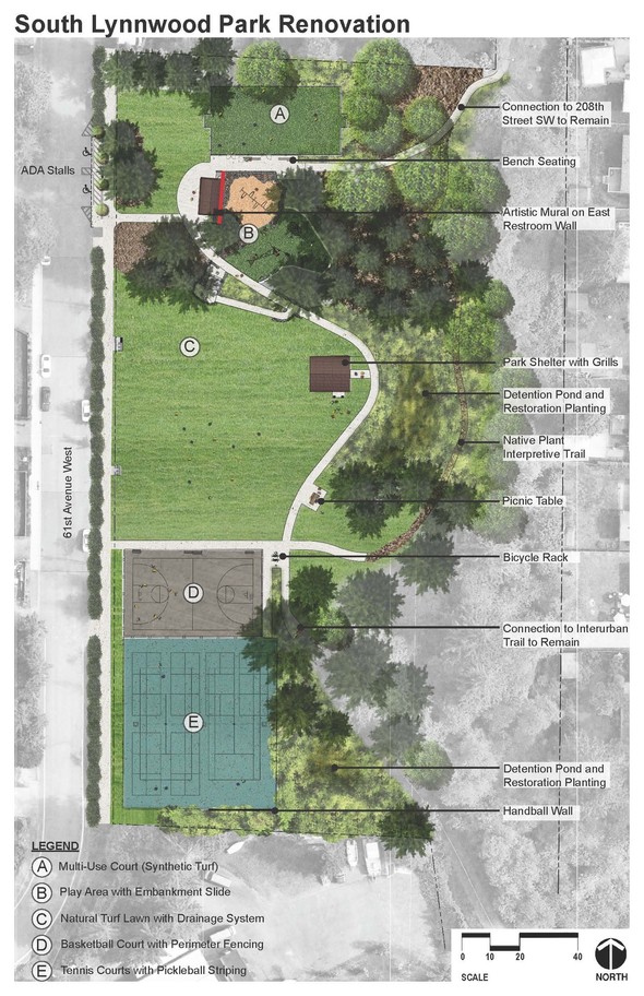 South Lynnwood Park Renovation Rendering