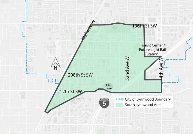 South Lynnwood Map Zoomed In
