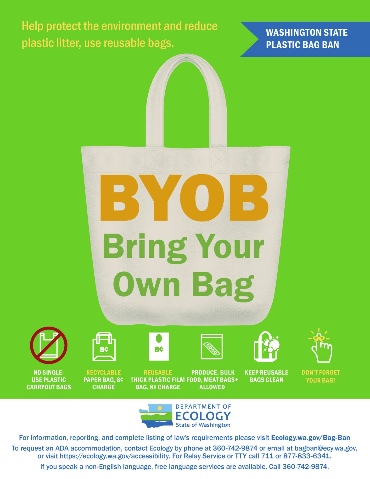 Washington State Plastic Bag Ban