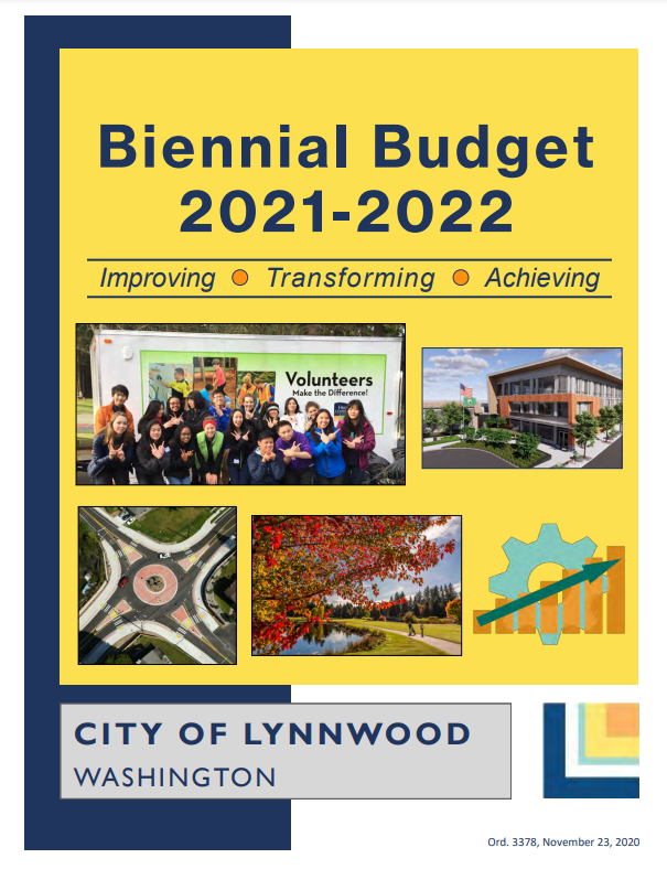 RELEASE Lynnwood Receives Distinguished Budget Presentation Award