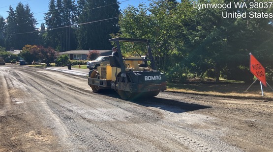Compacting Sub-base in preparation of asphalt