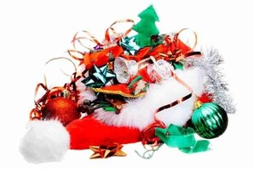 holiday garbage pile