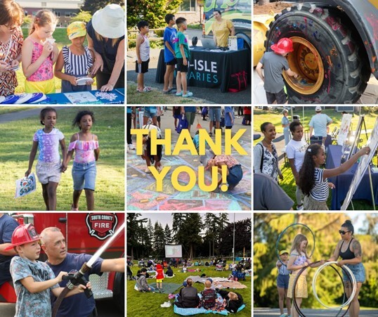 Collage of photos from this year's Fair on 44th